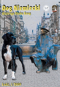 I page of cover in Polish Great Dane Club's Bulletin I/2009